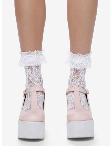 Socks White Lace Ruffle Ankle Socks Girls