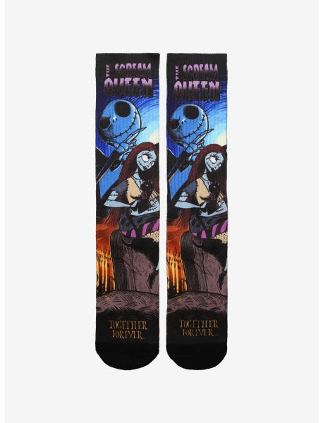 Socks Girls The Nightmare Before Christmas Scream Queen Crew Socks