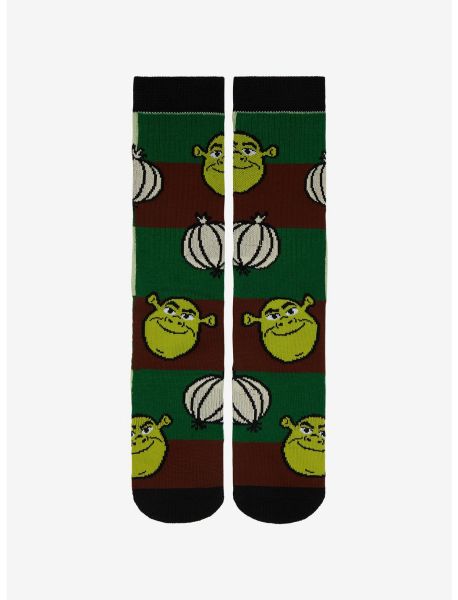 Shrek Patchwork Icons Crew Socks Socks Girls