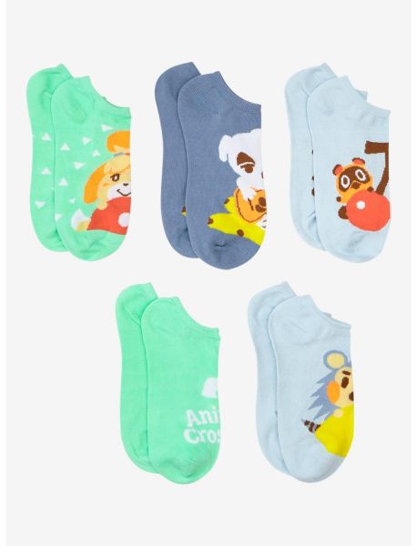 Socks Animal Crossing Npc Fruit No-Show Socks 5 Pair Girls