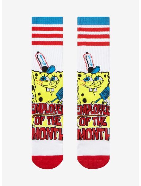 Socks Spongebob Squarepants Employee Of The Month Crew Socks Girls