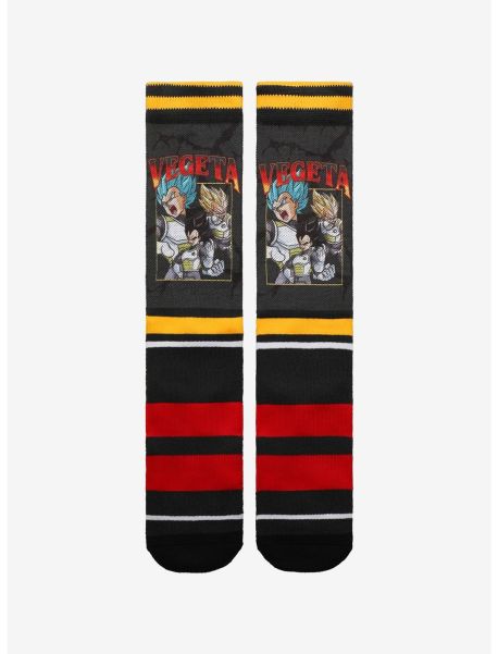 Dragon Ball Z Vegeta Stripe Crew Socks Socks Girls