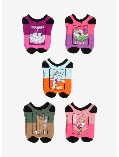 Chowder Characters No-Show Socks 5 Pack Girls Socks