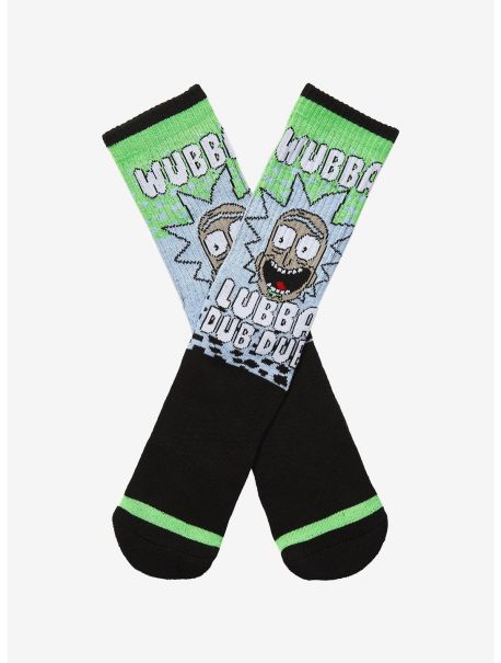 Rick And Morty Wubba Lubba Dub Dub Crew Socks Socks Girls