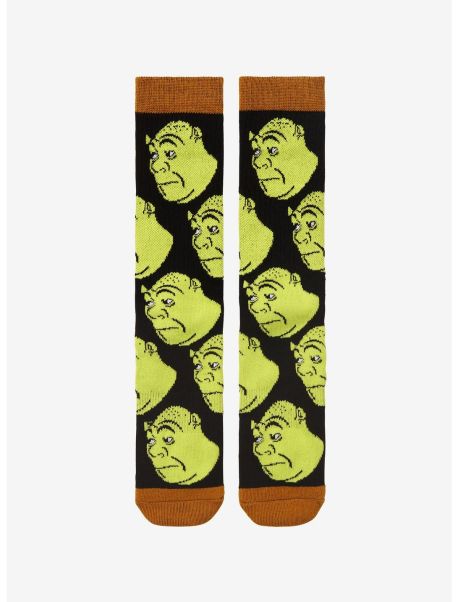 Shrek Meme Face Crew Socks Girls Socks