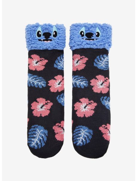 Disney Lilo & Stitch Floral Cozy Socks Socks Girls