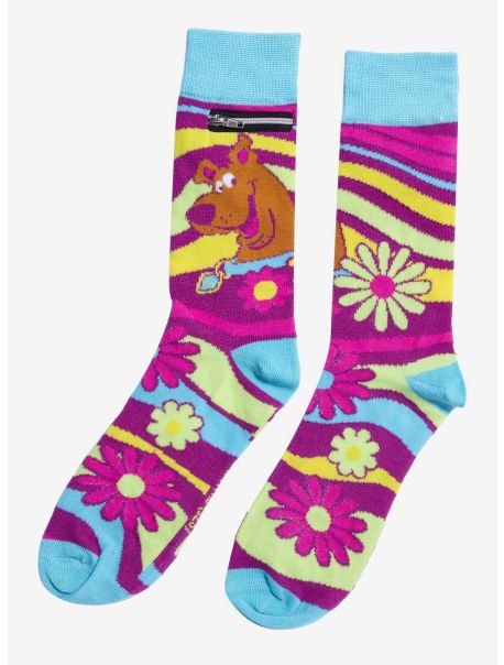 Scooby-Doo! Retro Flowers Crew Socks Girls Socks