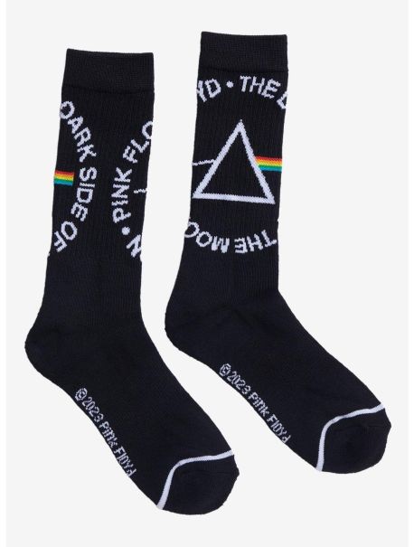 Girls Socks Pink Floyd Logo Crew Socks