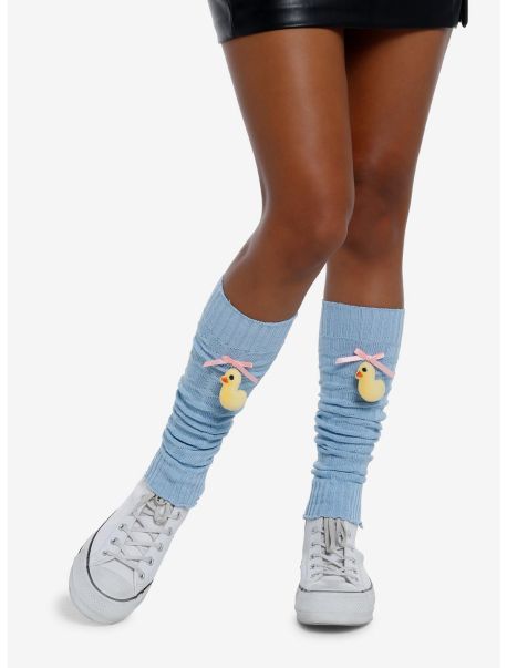 Duck Plush Leg Warmers Girls Socks