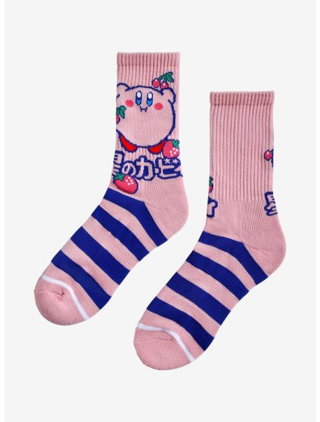 Girls Socks Kirby Sweets Stripe Crew Socks
