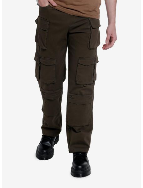 Olive Cargo Pants Bottoms Guys