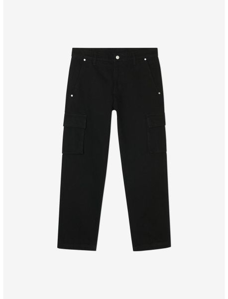 Guys Bottoms Wesc Relax Fit Cargo Pants Black