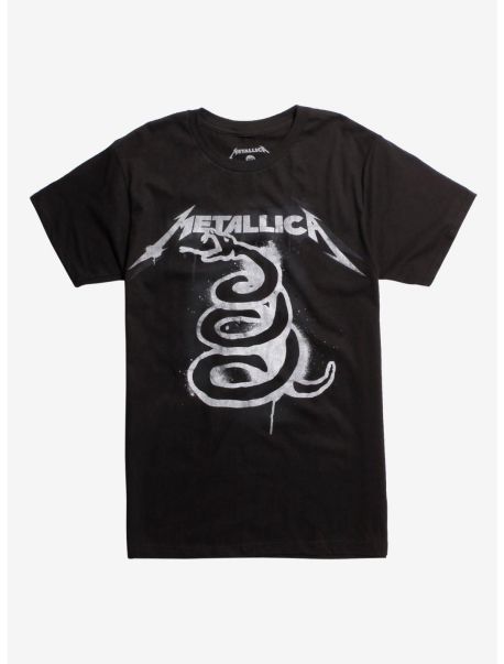 Graphic Tees Metallica Black Album Art T-Shirt Guys