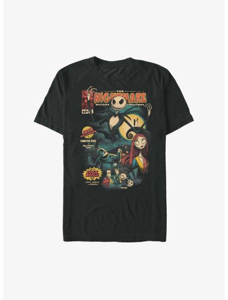 Graphic Tees Disney The Nightmare Before Christmas Comic Cover T-Shirt Guys