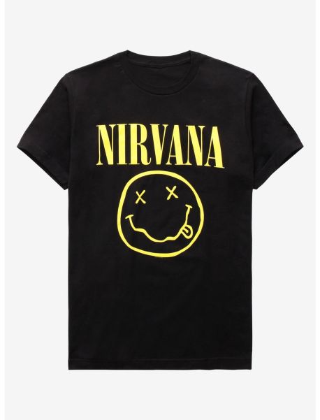 Graphic Tees Guys Nirvana Smile T-Shirt
