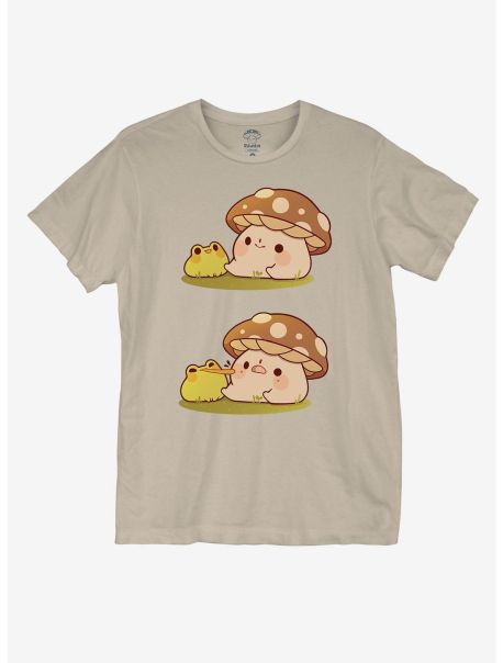 Graphic Tees Mushroom Frog Kisses T-Shirt By Rhinlin Guys