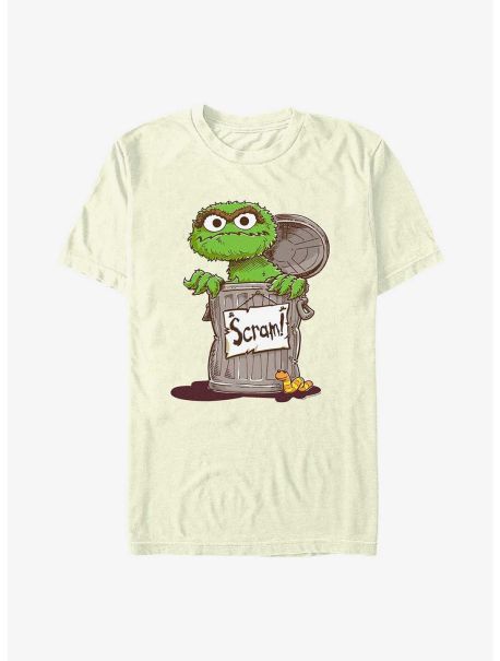 Guys Sesame Street Oscar Scram T-Shirt Graphic Tees
