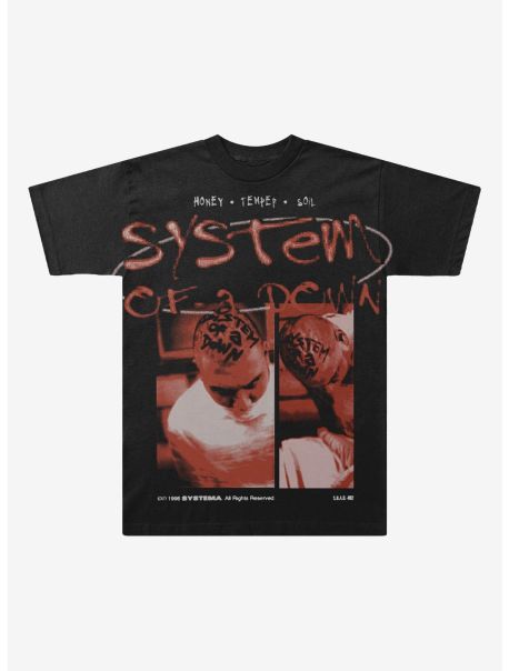 System Of A Down Honey/Temper/Soil Cassette Cover T-Shirt Guys Graphic Tees