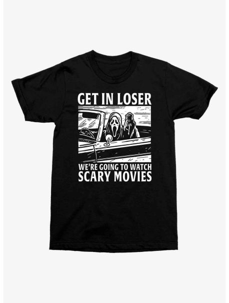 Guys Scream We're Going To Watch Scary Movies T-Shirt Graphic Tees