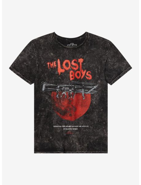 Graphic Tees Guys The Lost Boys Train Bridge Scene T-Shirt