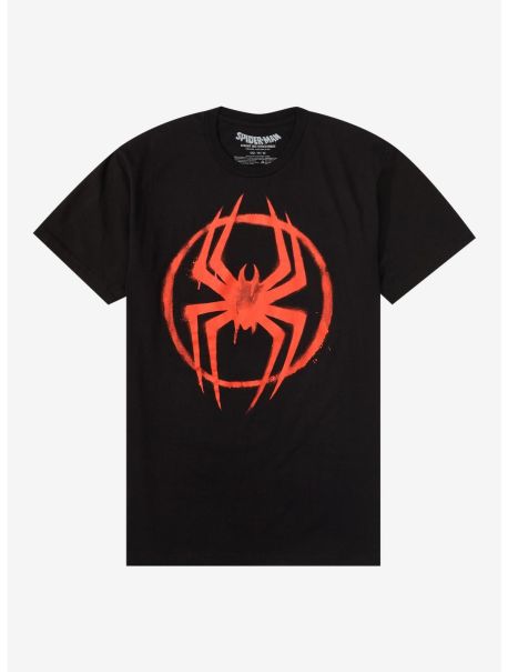 Guys Graphic Tees Marvel Spider-Man: Across The Spider-Verse Miles Logo T-Shirt