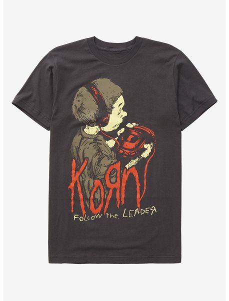 Korn Follow The Leader Walkman T-Shirt Guys Graphic Tees