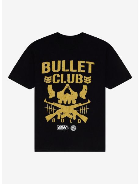 All Elite Wrestling Bullet Club Gold T-Shirt Guys Graphic Tees