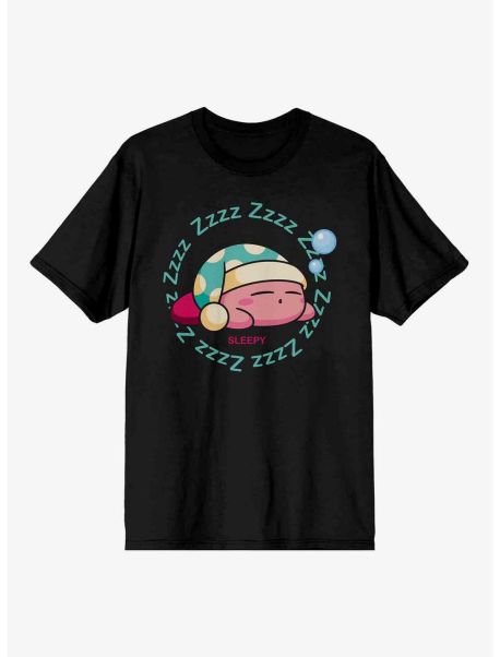 Kirby Sleeping T-Shirt Graphic Tees Guys