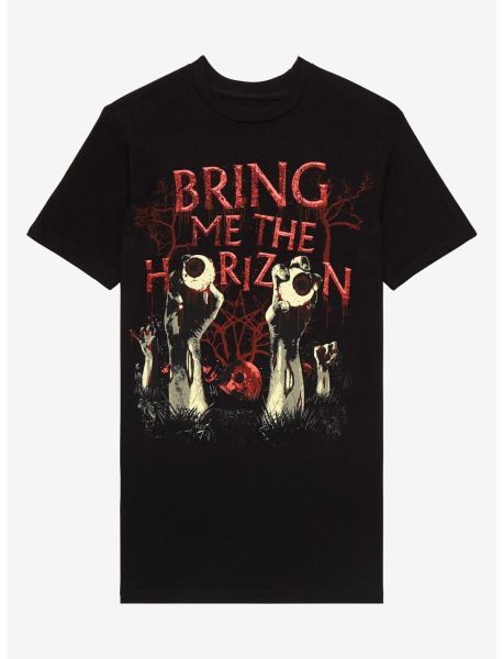 Bring Me The Horizon Fists Eyes T-Shirt Guys Graphic Tees