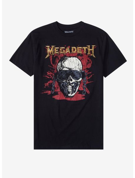 Guys Graphic Tees Megadeth Vic Rattlehead T-Shirt