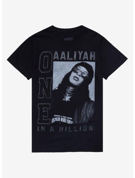 Graphic Tees Aaliyah One In A Million Portrait T-Shirt Guys