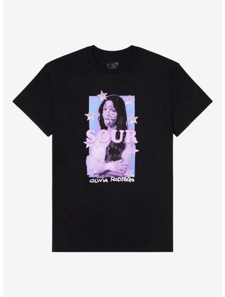 Guys Olivia Rodrigo Sour Panel Portrait T-Shirt Graphic Tees