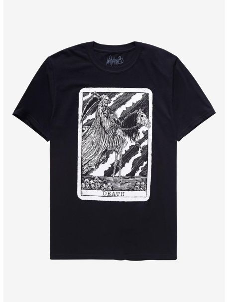 Guys Death Skeleton Horse Tarot T-Shirt By Vertebrae33 Graphic Tees