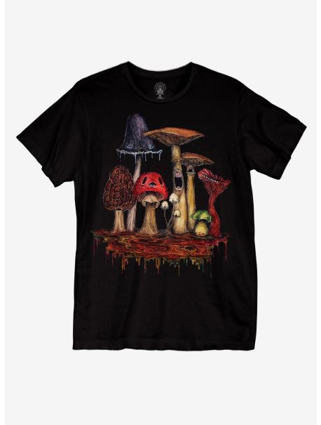 Graphic Tees Guys Mushroom T-Shirt By Lyndsey Paynter