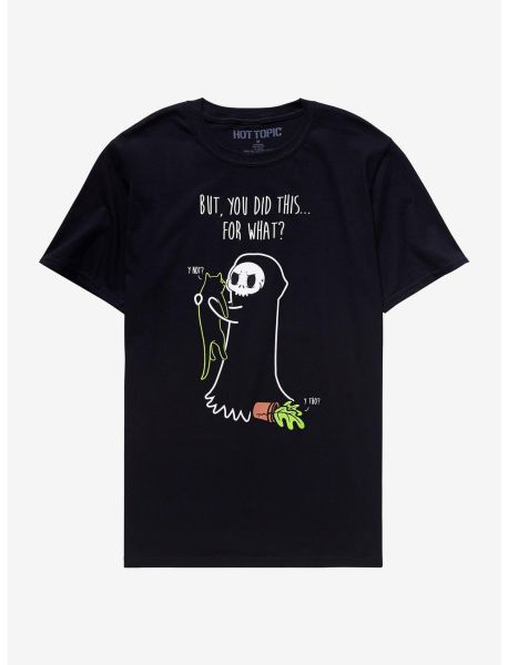 Guys Reaper & Cat You Did This T-Shirt Graphic Tees