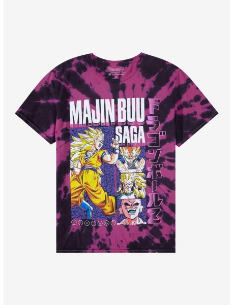 Dragon Ball Z Buu Saga Tie-Dye T-Shirt Guys Graphic Tees