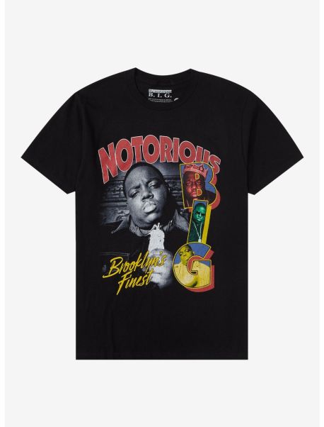 Notorious B.i.g. Brooklyn's Finest T-Shirt Guys Graphic Tees
