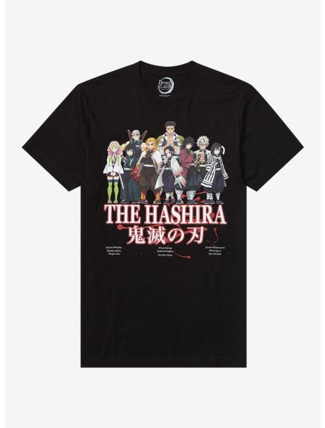 Guys Demon Slayer: Kimetsu No Yaiba The Hashira Group T-Shirt Graphic Tees