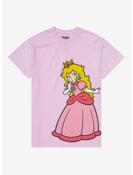 Graphic Tees Guys Super Mario Bros. Princess Peach Jumbo Graphic T-Shirt
