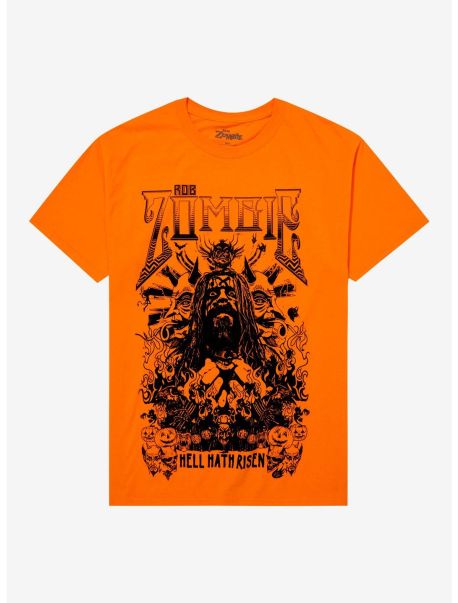 Guys Rob Zombie Hell Hath Risen T-Shirt Graphic Tees