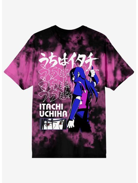 Graphic Tees Naruto Shippuden Itachi Anbu Purple Wash T-Shirt Guys