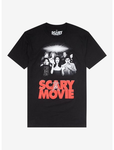 Guys Graphic Tees Scary Movie Film Poster T-Shirt
