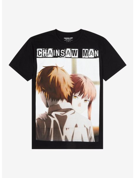 Guys Chainsaw Man Makima Jumbo Print T-Shirt Graphic Tees