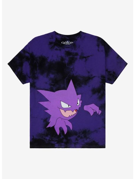 Graphic Tees Guys Pokemon Haunter Tie-Dye T-Shirt