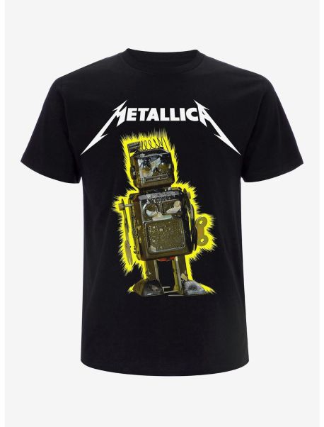 Guys Graphic Tees Metallica 72 Seasons Burnt Robot T-Shirt