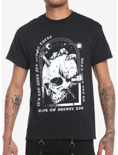 Guys Dark Skull T-Shirt Graphic Tees