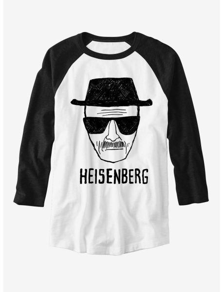 Graphic Tees Breaking Bad Heisenberg Drawing Raglan T-Shirt Guys