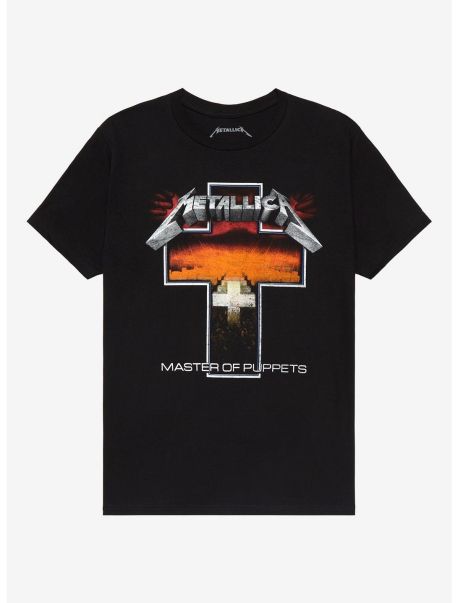 Metallica Master Of Puppets T-Shirt Guys Graphic Tees