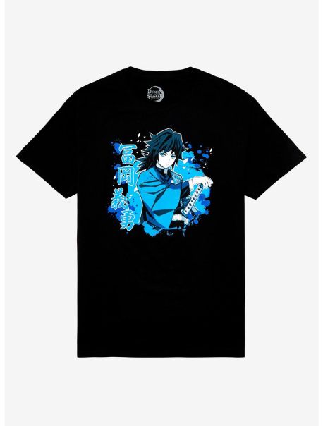 Graphic Tees Guys Demon Slayer: Kimetsu No Yaiba Giyu Tomioka T-Shirt