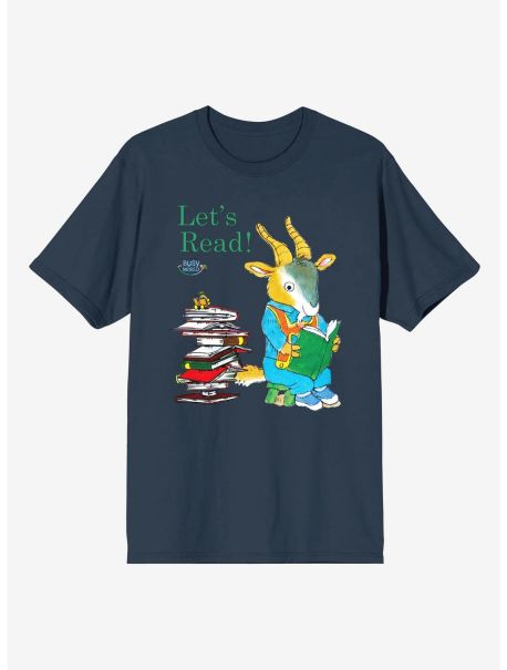 Guys Graphic Tees Richard Scarry's Busy World Let's Read Gary The Goat T-Shirt